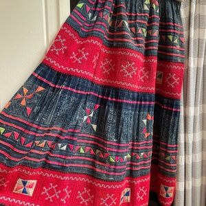 Vintage patchwork Hmong skirt.